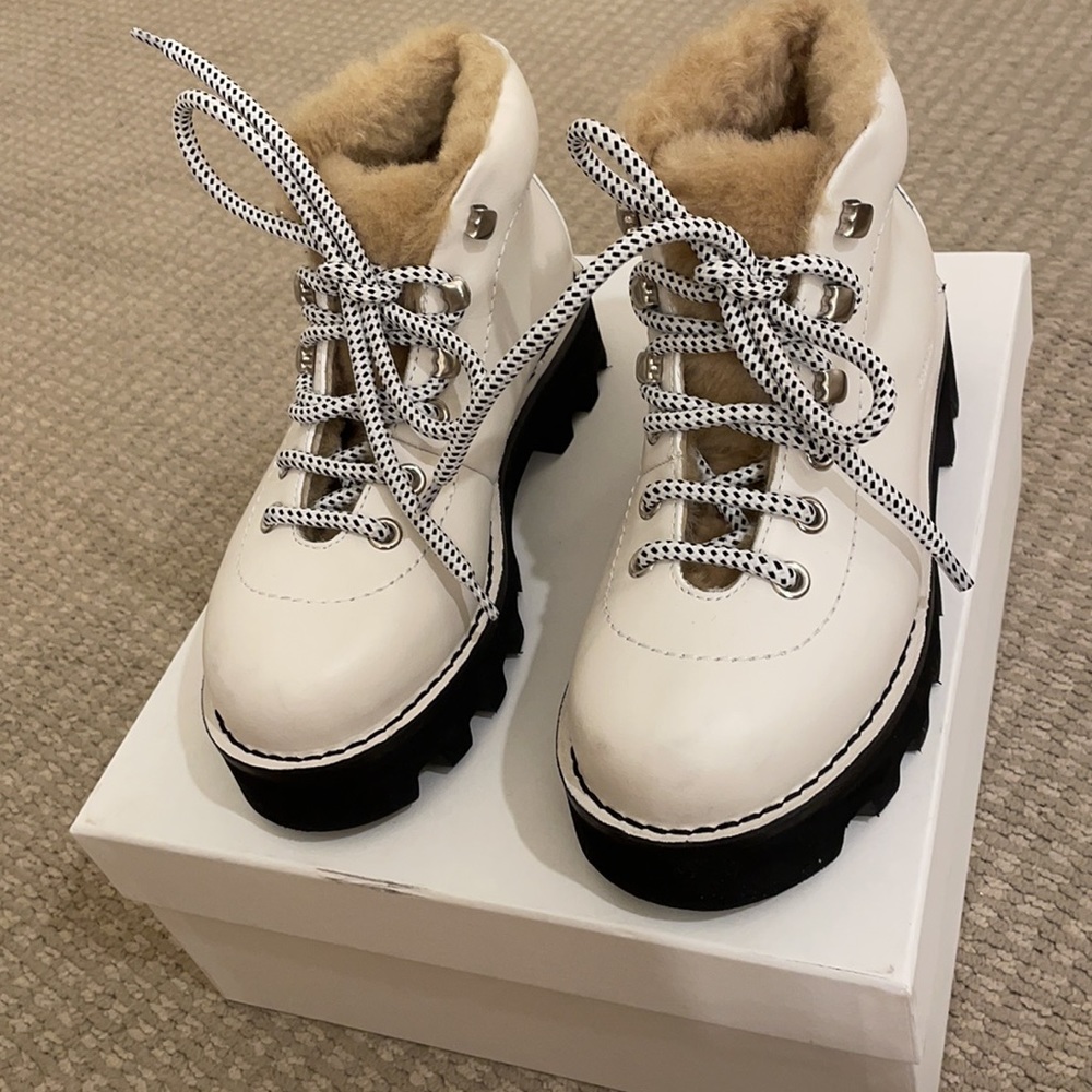 Proenza Schouler Shearling Hiking Bootie $795 - Picture 8 of 12